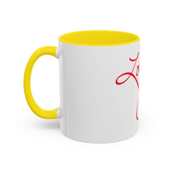 love you accent coffee mug perfect gift for birthdays, anniversaries, valentine's day, romantic coffee lover, meaningful morning ritual