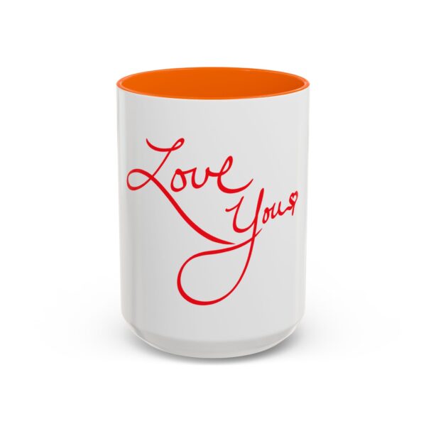 love you accent coffee mug perfect gift for birthdays, anniversaries, valentine's day, romantic coffee lover, meaningful morning ritual