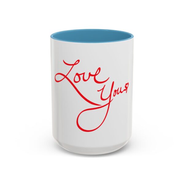 love you accent coffee mug perfect gift for birthdays, anniversaries, valentine's day, romantic coffee lover, meaningful morning ritual