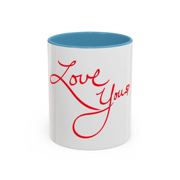 love you accent coffee mug perfect gift for birthdays, anniversaries, valentine's day, romantic coffee lover, meaningful morning ritual