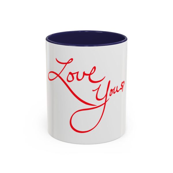 love you accent coffee mug perfect gift for birthdays, anniversaries, valentine's day, romantic coffee lover, meaningful morning ritual