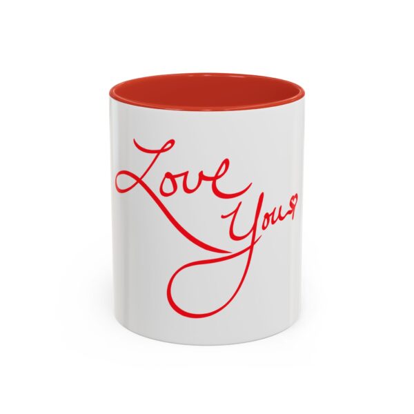 love you accent coffee mug perfect gift for birthdays, anniversaries, valentine's day, romantic coffee lover, meaningful morning ritual