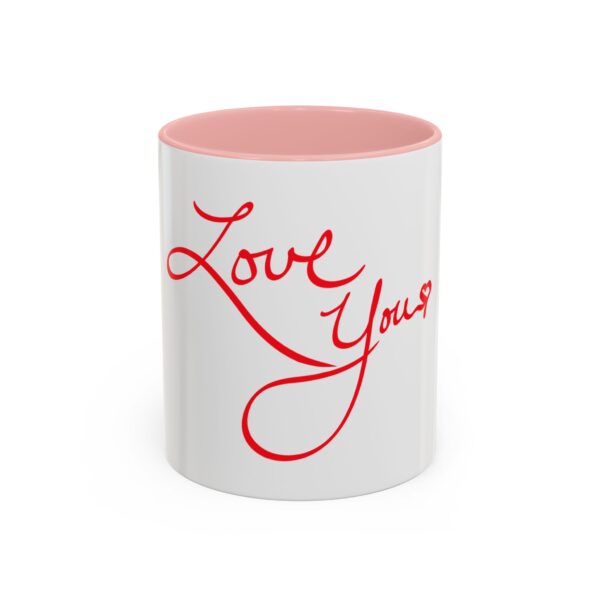 love you accent coffee mug perfect gift for birthdays, anniversaries, valentine's day, romantic coffee lover, meaningful morning ritual