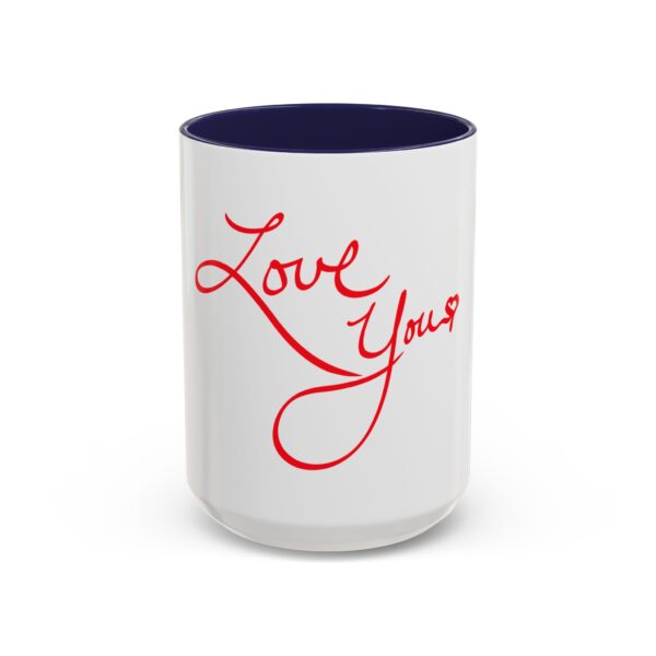 love you accent coffee mug perfect gift for birthdays, anniversaries, valentine's day, romantic coffee lover, meaningful morning ritual
