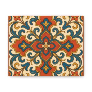 vintage floral canvas art print, home decor, gift idea, wall art, bohemian style, art for living room