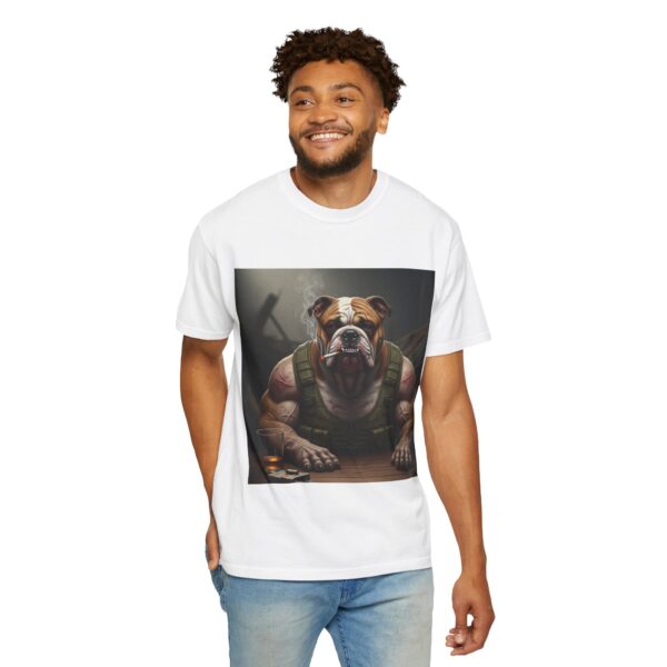 assertive bulldog graphic tee, unisex t shirt, casual wear, animal lover gift, stylish graphic top, unique dog art shirt