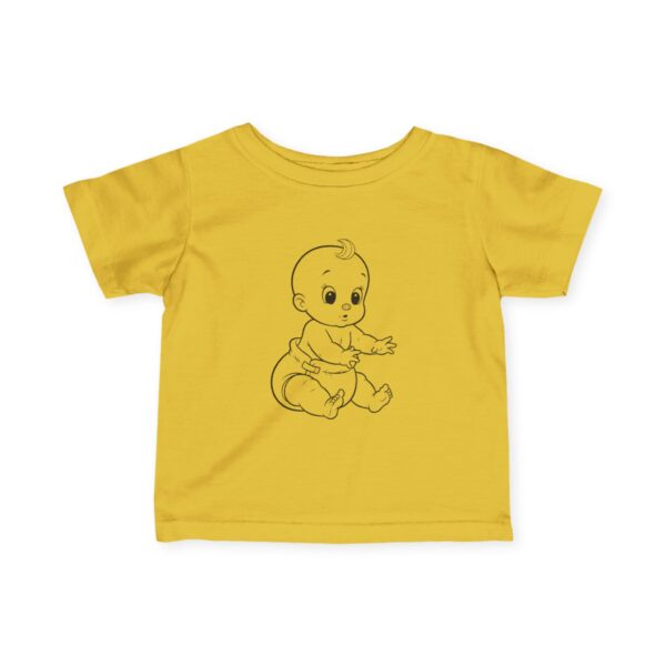 baby tee adorable cartoon design, infant fine jersey shirt for toddler fashion and baby shower gift