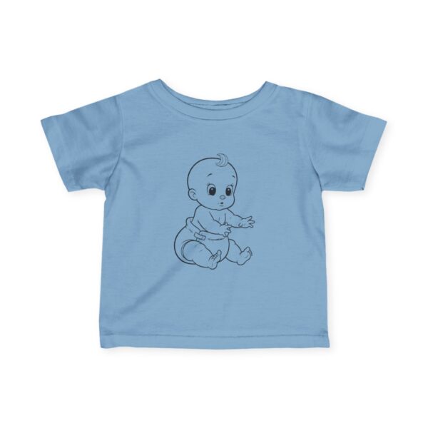 baby tee adorable cartoon design, infant fine jersey shirt for toddler fashion and baby shower gift