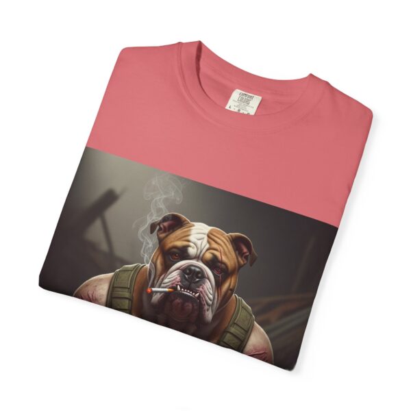 assertive bulldog graphic tee, unisex t shirt, casual wear, animal lover gift, stylish graphic top, unique dog art shirt