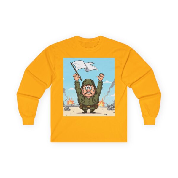 funny military peace long sleeve tee, gift for veterans, humorous t shirt, casual wear, army humor shirt