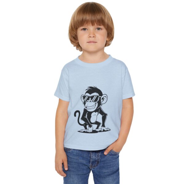 trendy toddler t shirt with cool monkey design, fun kids tee, monkey graphic shirt, summer apparel for toddlers, birthday gift