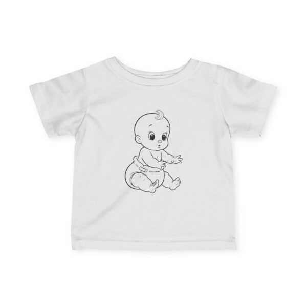 baby tee adorable cartoon design, infant fine jersey shirt for toddler fashion and baby shower gift