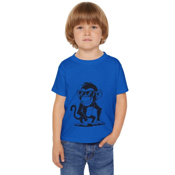 trendy toddler t shirt with cool monkey design, fun kids tee, monkey graphic shirt, summer apparel for toddlers, birthday gift
