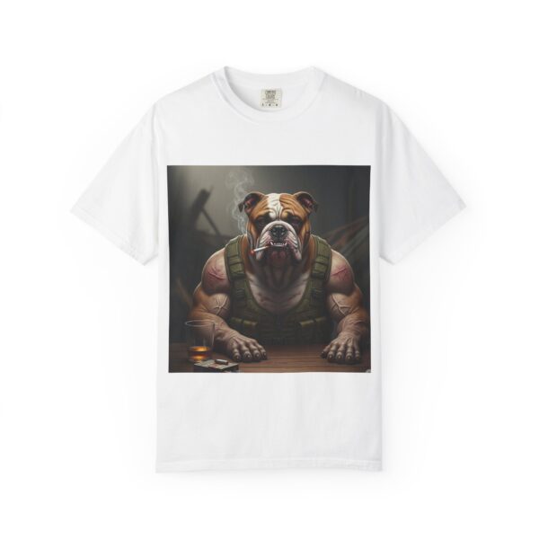 assertive bulldog graphic tee, unisex t shirt, casual wear, animal lover gift, stylish graphic top, unique dog art shirt