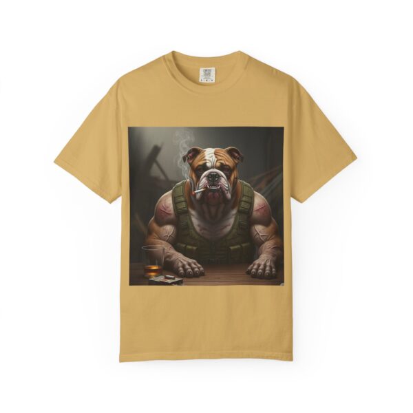 assertive bulldog graphic tee, unisex t shirt, casual wear, animal lover gift, stylish graphic top, unique dog art shirt