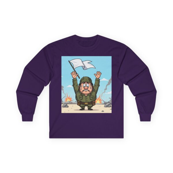 funny military peace long sleeve tee, gift for veterans, humorous t shirt, casual wear, army humor shirt