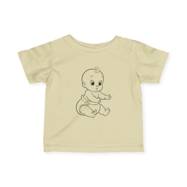 baby tee adorable cartoon design, infant fine jersey shirt for toddler fashion and baby shower gift