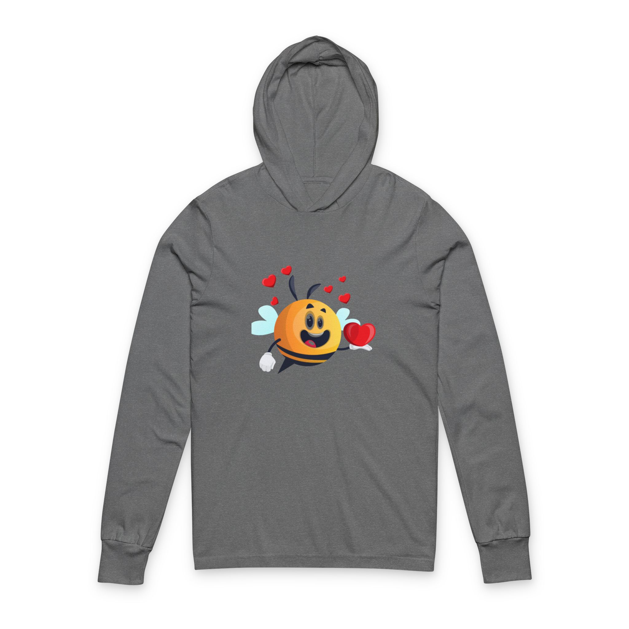 Love Emoji Hooded Long Sleeve Tee - Image 4