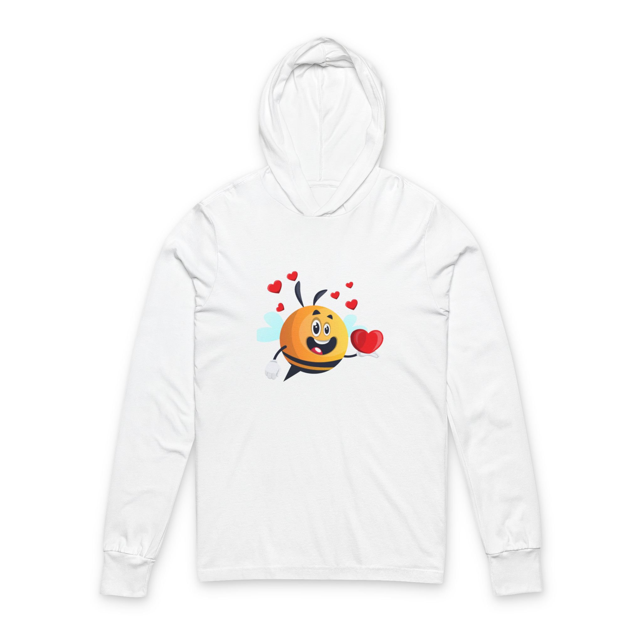 Love Emoji Hooded Long Sleeve Tee