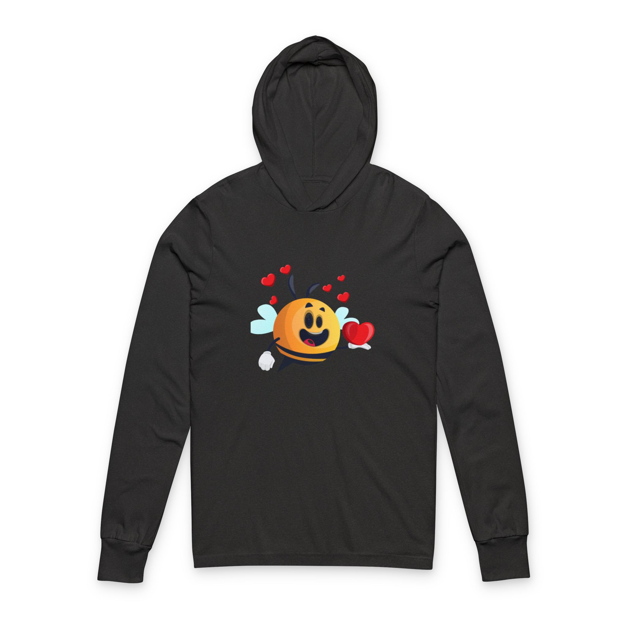 Love Emoji Hooded Long Sleeve Tee - Image 3